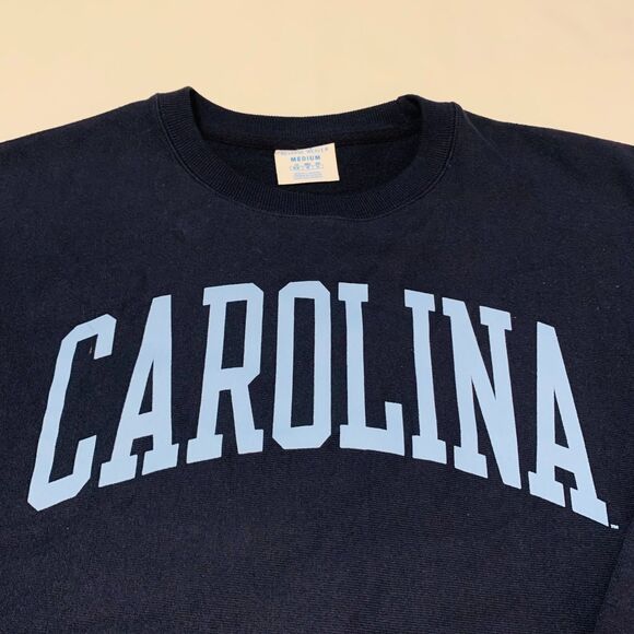 North Carolina Navy Champion Reverse Weave Crewneck – Size M - Picture 2 of 6